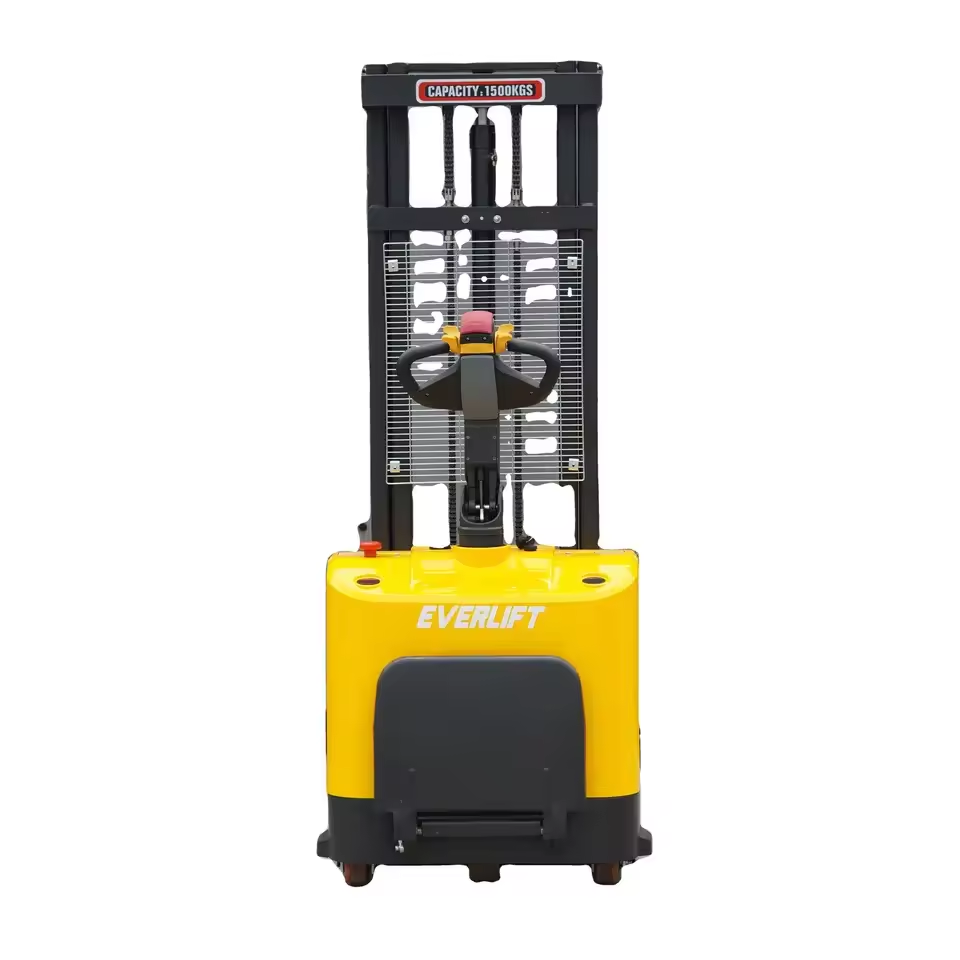 Everlift 1500 кг, 1,6–4 м, электрический тип, полностью электрический штабелер, цена, складские грузовики, портативный вилочный погрузчик с шинами из полиуретана