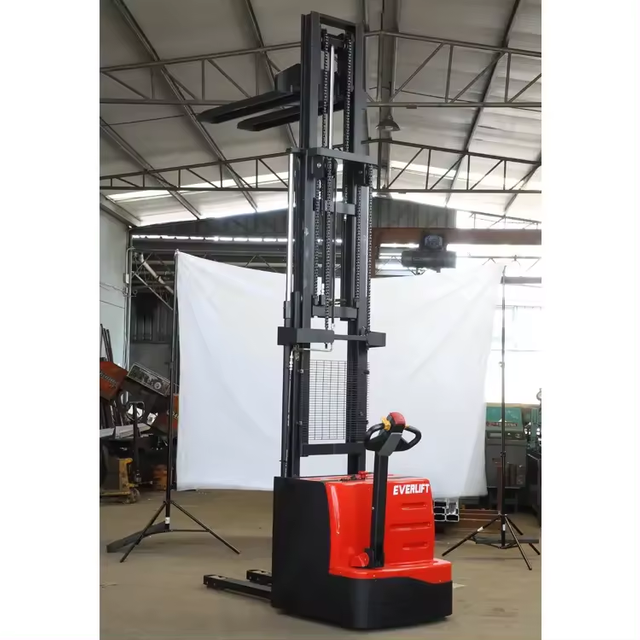 Горячие продажи Everlift 1,2 тонны 1,5 тонны 2 тонны Дуплексные 2-ступенчатые мачты Триплекс 3-ступенчатые мачты с разнесенными опорами Опционально Цена на электрический штабелер