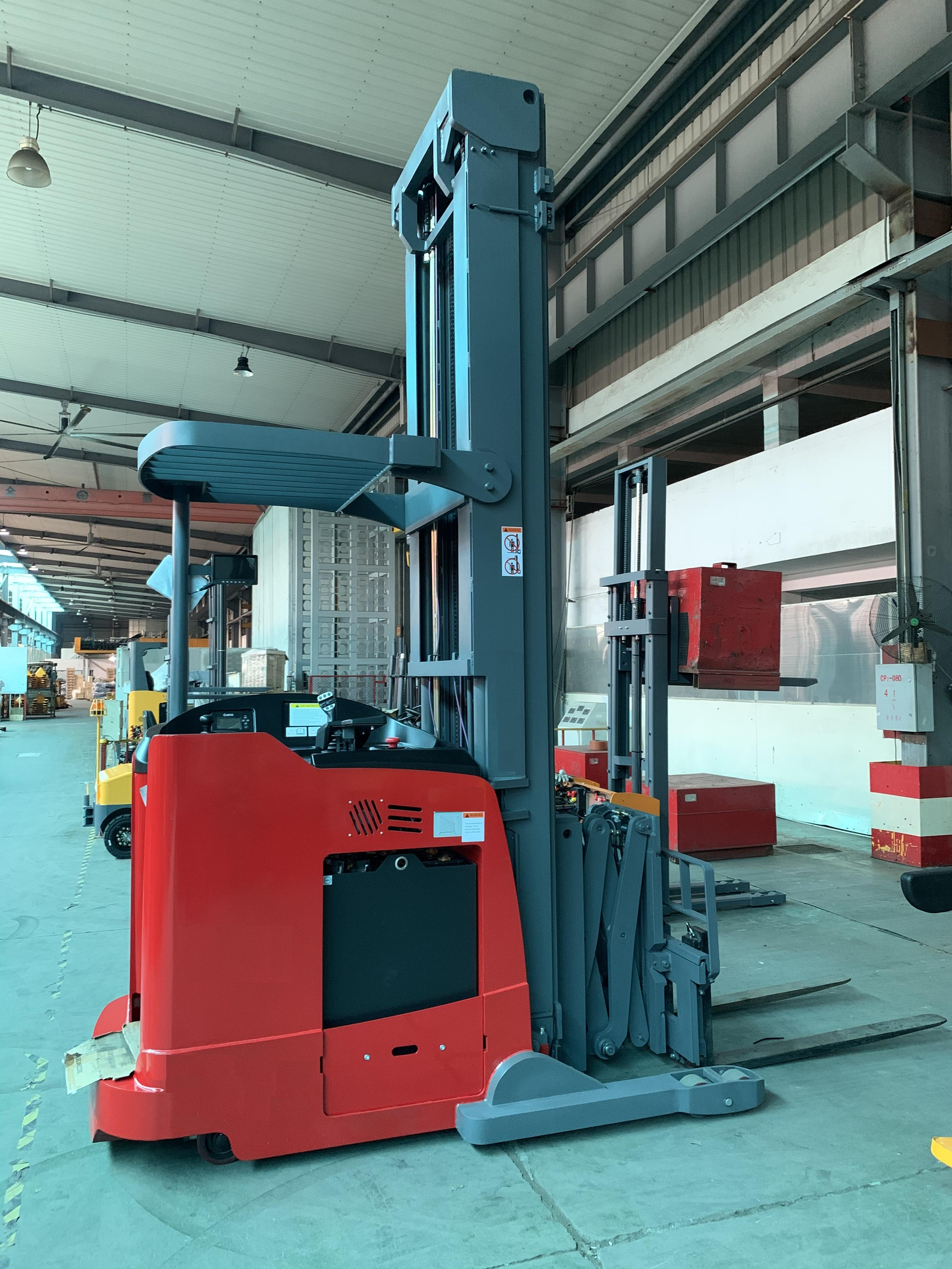 Everlift 2 тонны 6 м двойной ножничный ричтрак электрический вилочный погрузчик-штабелер с узким проходом китайский вилочный погрузчик