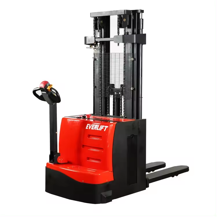 Горячие продажи Everlift 1,2 тонны 1,5 тонны 2 тонны Дуплексные 2-ступенчатые мачты Триплекс 3-ступенчатые мачты с разнесенными опорами Опционально Цена на электрический штабелер