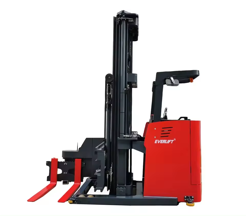Everlift 3000 кг трехсторонний вилочный погрузчик, трехсторонняя мачта с полным свободным подъемом и боковым сдвигом, портативный вилочный погрузчик, сидящий вилочный погрузчик