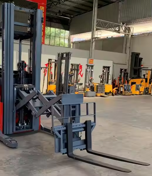 Everlift 2 тонны 6 м двойной ножничный ричтрак электрический вилочный погрузчик-штабелер с узким проходом китайский вилочный погрузчик
