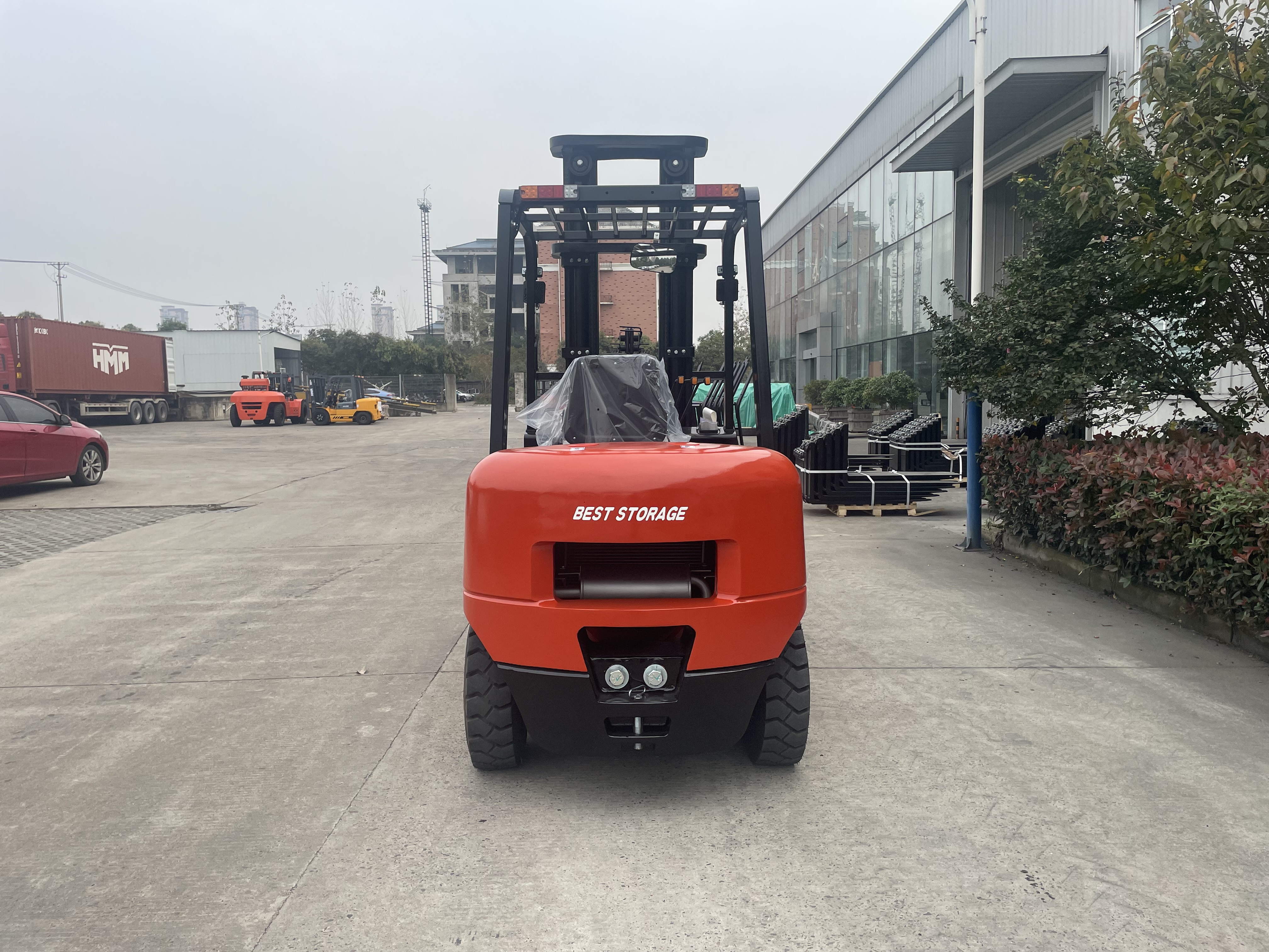 Вилочный погрузчик FD30 Everlift Дизельные вилочные погрузчики Цена 2500 кг 3000 кг 3500 кг 3-6 м Триплексная мачта Бензиновые вилочные погрузчики со сжиженным газом Твердые шины Боковой сдвиг
