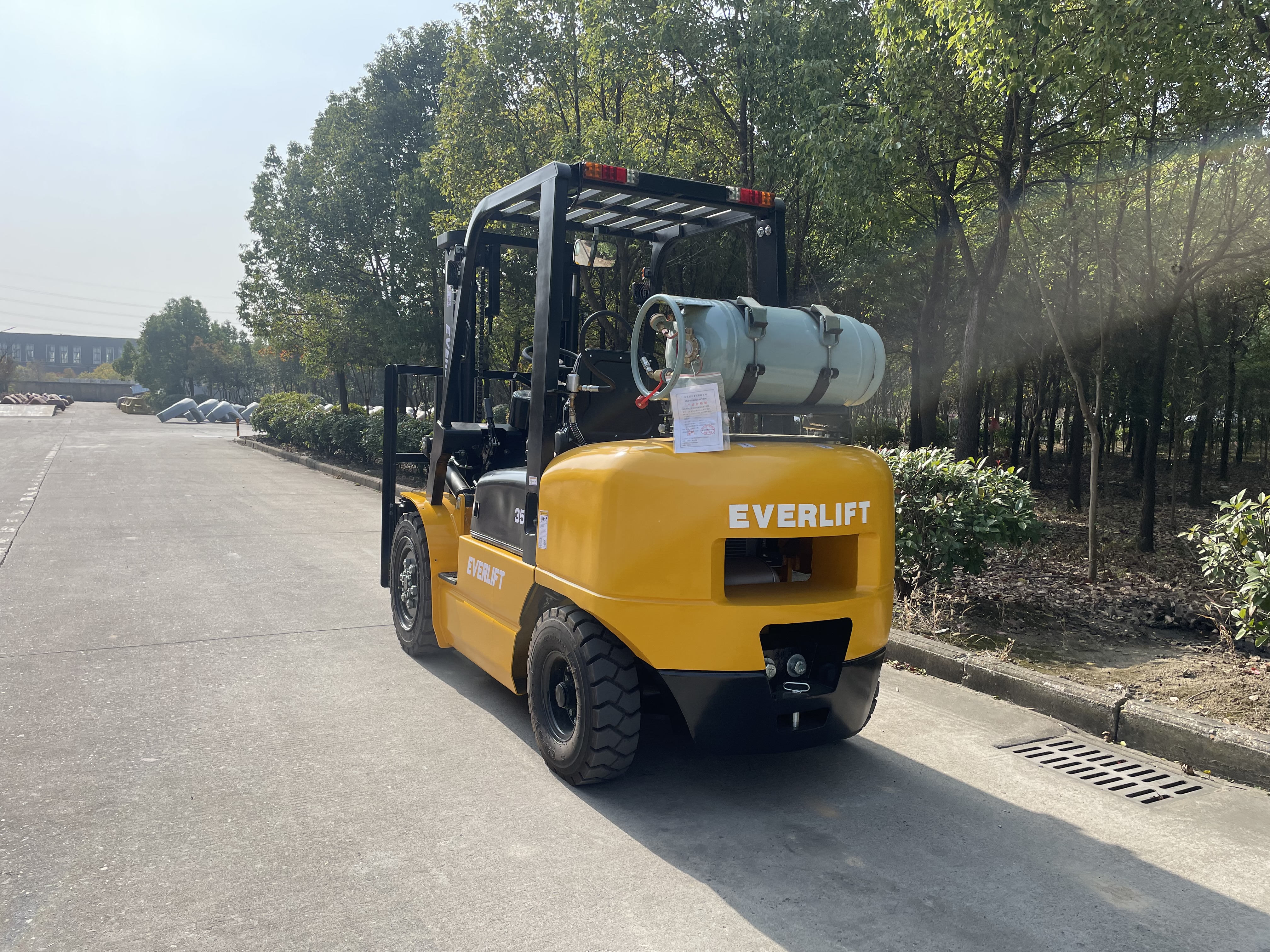 Everlift 3,5 тонны 3-тонный вилочный погрузчик с пропаном, сжиженным нефтяным газом, бензиновый вилочный погрузчик