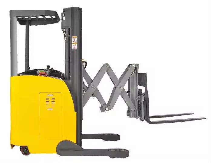 Everlift 2 тонны 6 м двойной ножничный ричтрак электрический вилочный погрузчик-штабелер с узким проходом китайский вилочный погрузчик