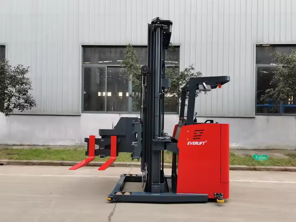 Everlift 3000 кг трехсторонний вилочный погрузчик, трехсторонняя мачта с полным свободным подъемом и боковым сдвигом, портативный вилочный погрузчик, сидящий вилочный погрузчик