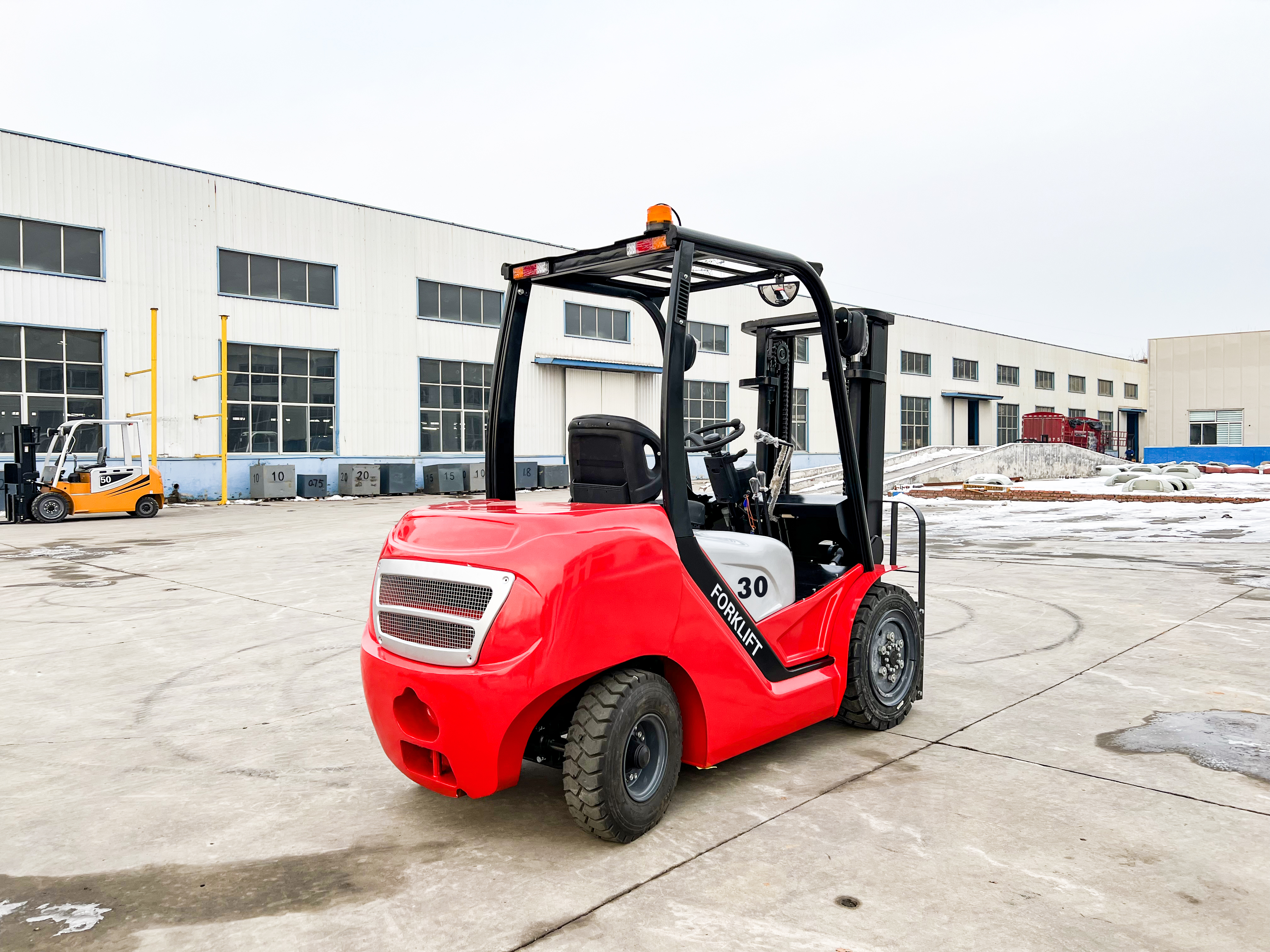 Вилочный погрузчик Everlift Дизельные вилочные погрузчики Цена FD30 3000 кг 3500 кг 3-6 м Триплекс-мачтовые вилочные погрузчики Твердые шины Боковой сдвиг